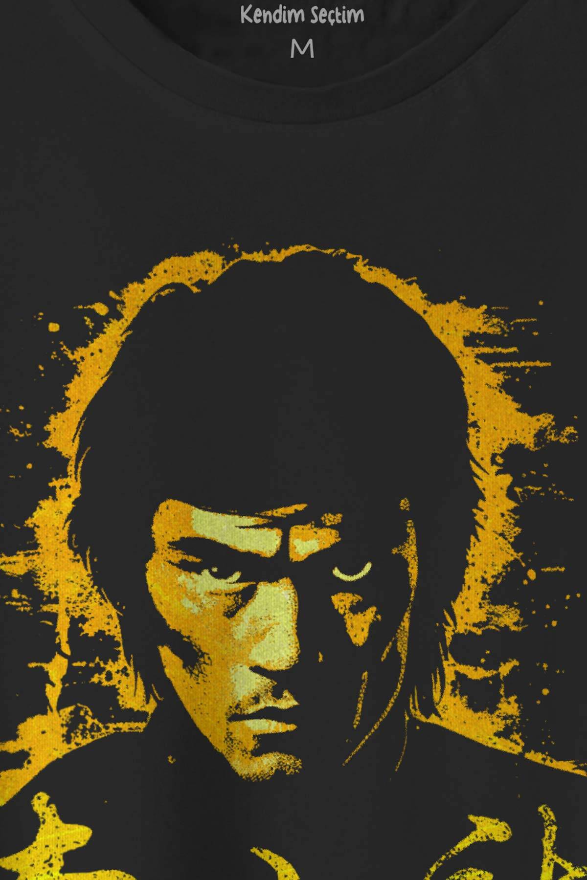 Kung Fu Jeet Kune Do Bruce Lee Spor Karate Taekwondo Baskılı Siyah Tişört Unisex (1)