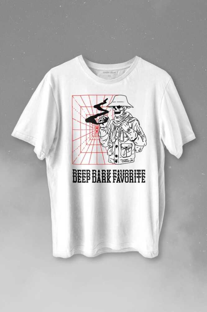 Kuru Kafa Deep Dark Baskılı Tişört Unisex