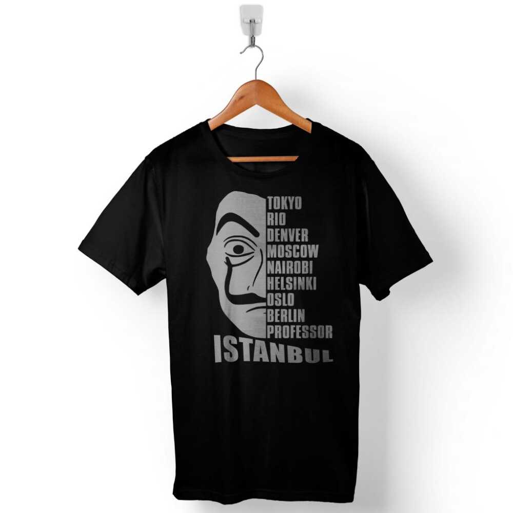 La Casa De Papel Istanbul Dali Mask Baskılı Tişört Unisex