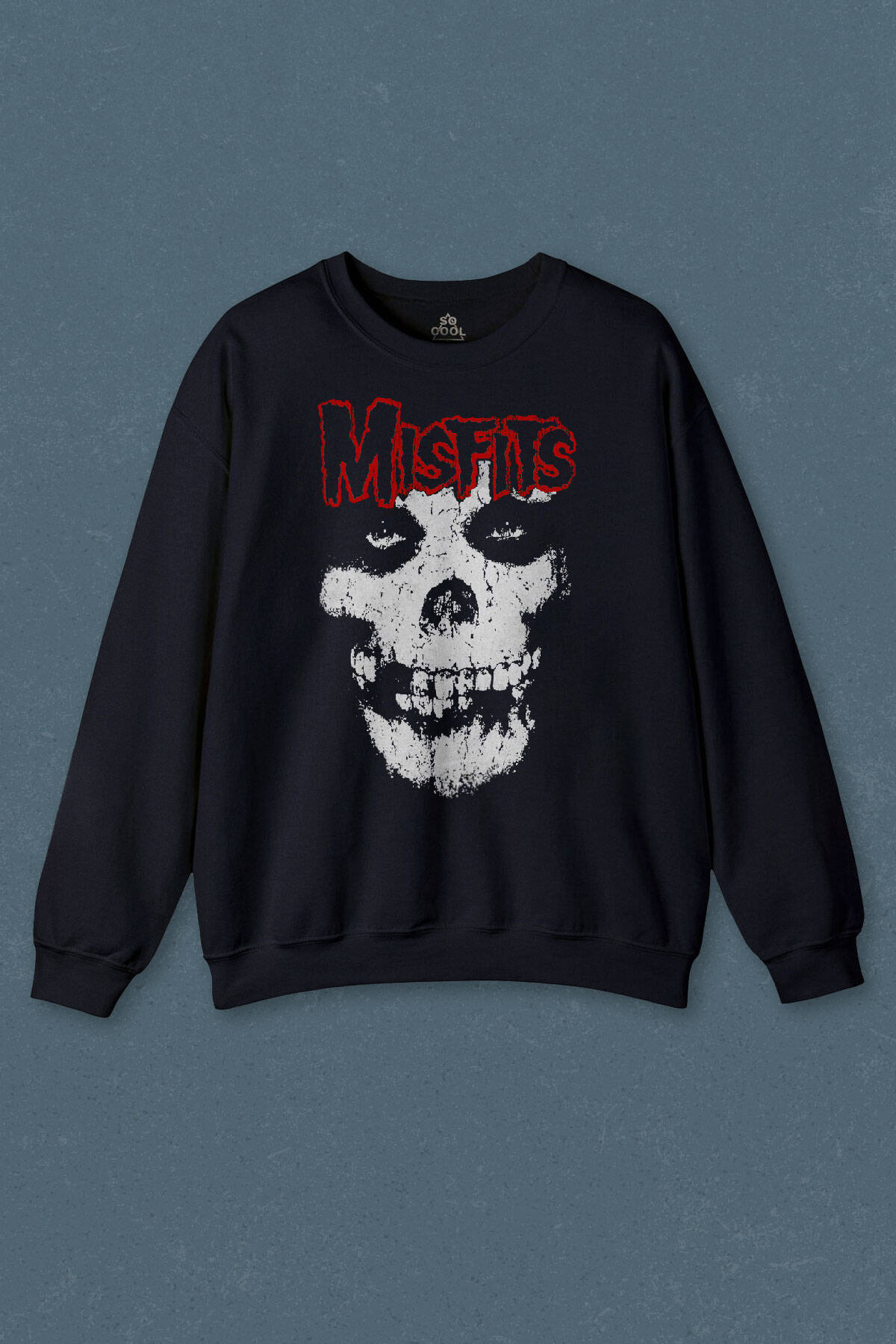 Lacivert Sweatshirt The Misfits Legacy Of Brutality Punk Rock Music Baskılı Unisex Sweat - 1