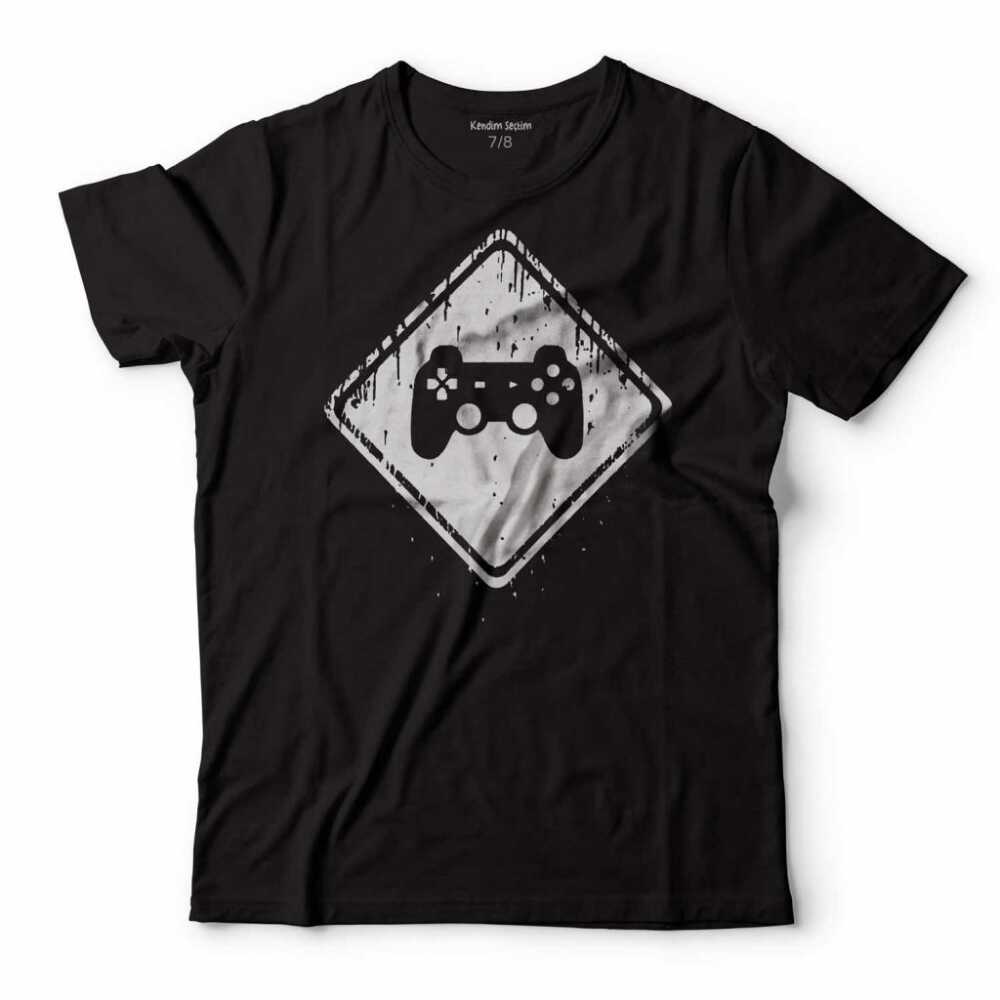 Let's Play Oyun Konsolu Gaming Play Station Çocuk Tişört