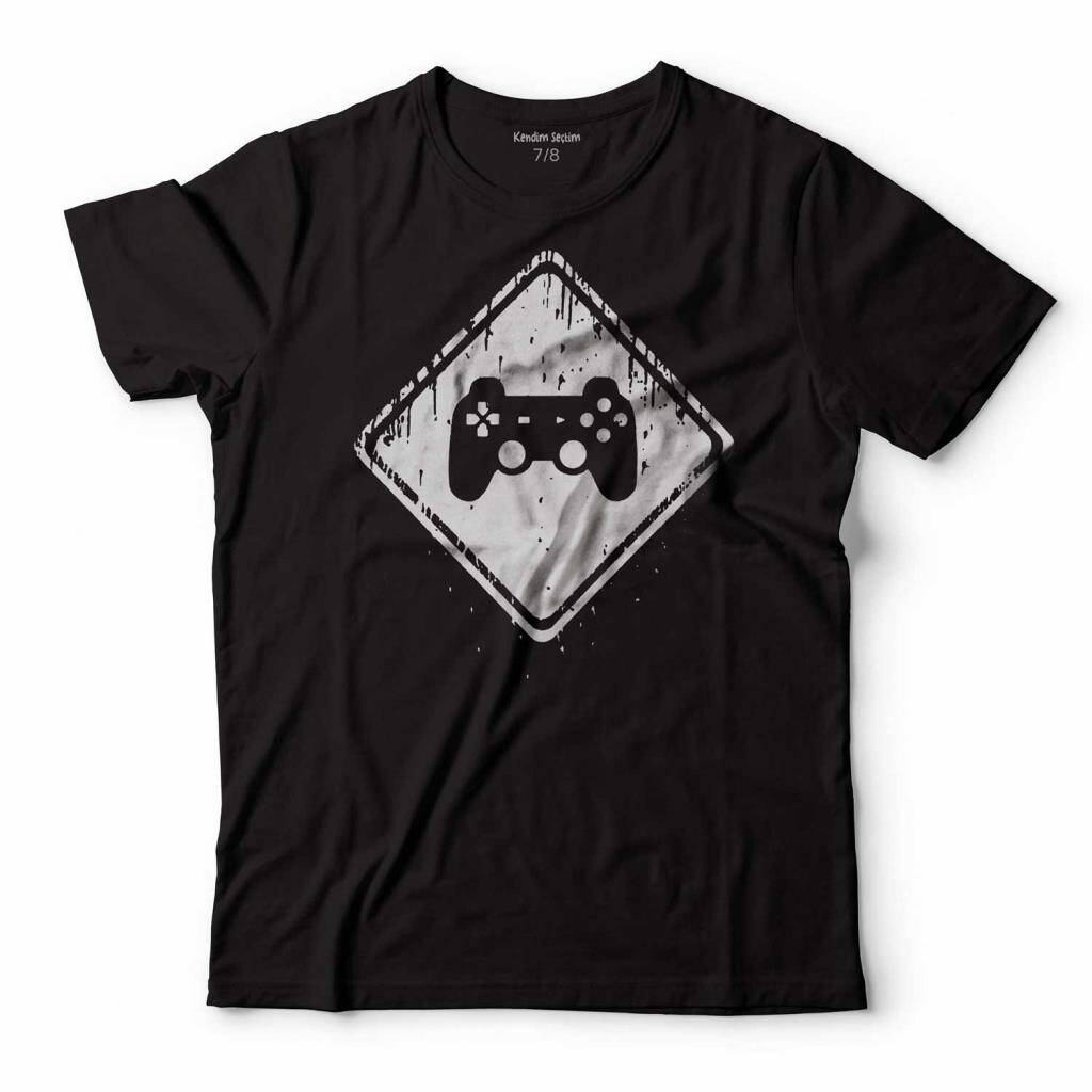 Let's Play Oyun Konsolu Gaming Play Station Çocuk Tişört