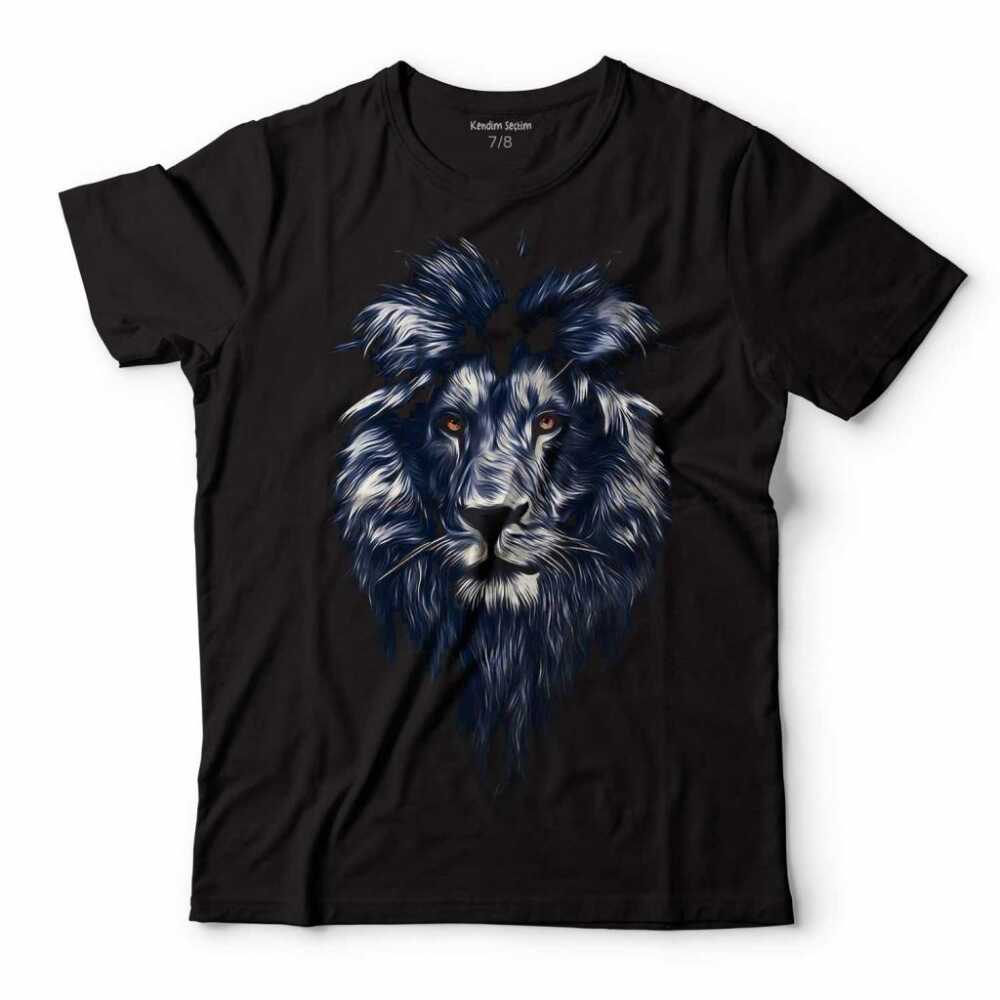 Lion Aslan Silhouette Silueti Arslan Çocuk Tişört