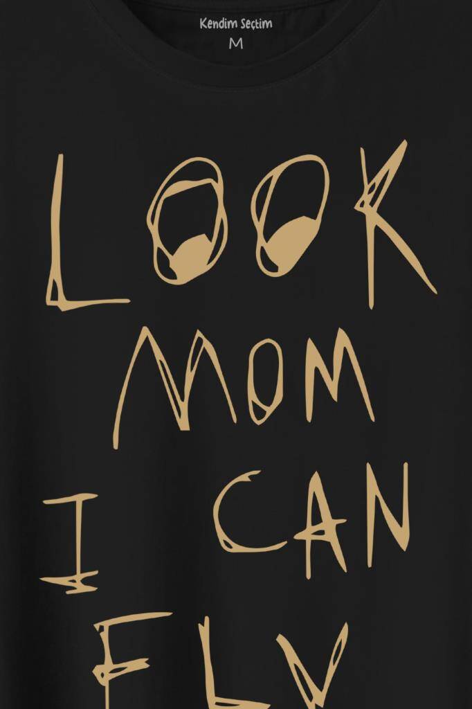 Look Mom I Can Fly Travis Scott Baskılı Tişört Unisex T-Shirt - 2