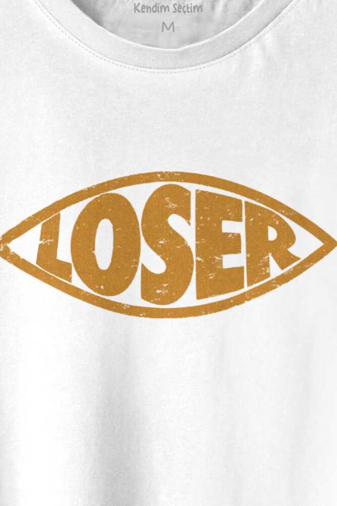 Loser The Midnight Club Dizi Baskılı Beyaz Tişört Unisex (1)