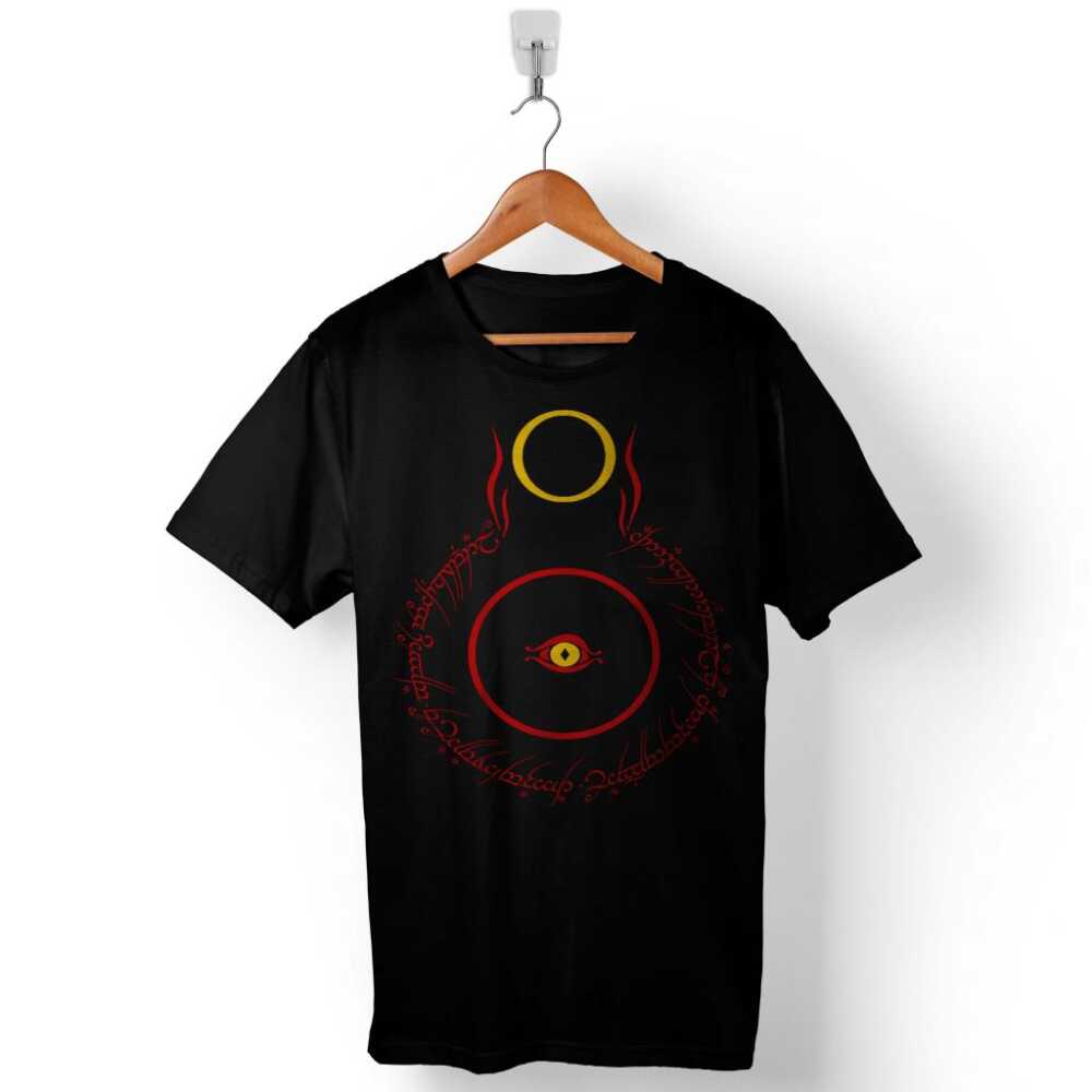 LOTR Lord Of The Rings Sauron Yüzüklerin Efendisi Baskılı Tişört Unisex