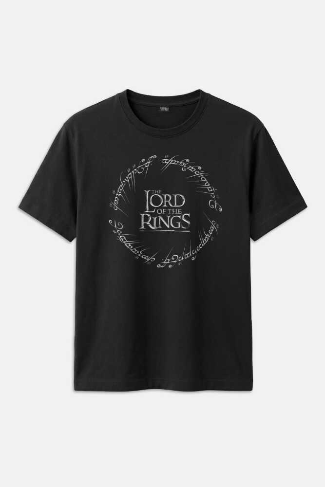 Lotr Lord Of The Rings Yüzüklerin Efendisi Logo Baskılı Tişört Unisex T-Shirt