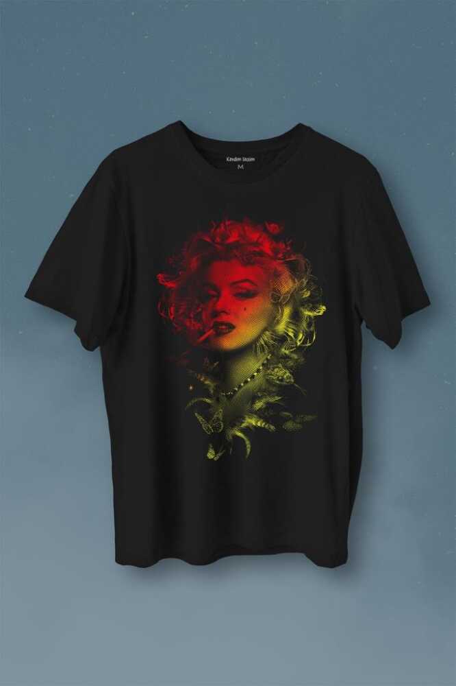Marilyn Monroe Aptal Sarışın 60s Nostalji Film Movie Retro Baskılı Tişört Unisex