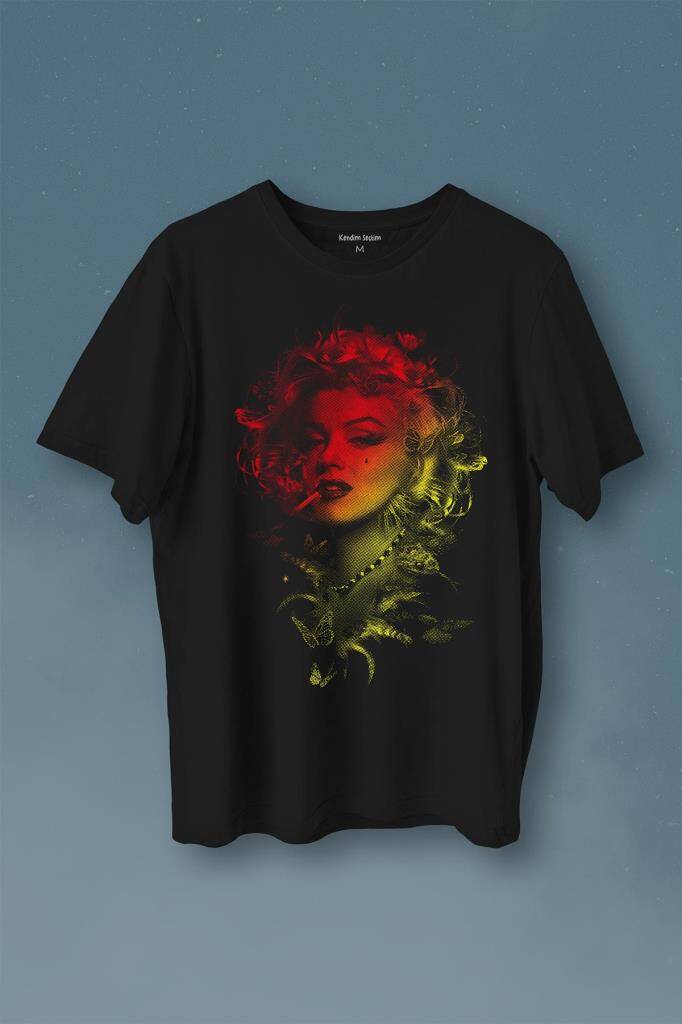Marilyn Monroe Aptal Sarışın 60s Nostalji Film Movie Retro Baskılı Tişört Unisex