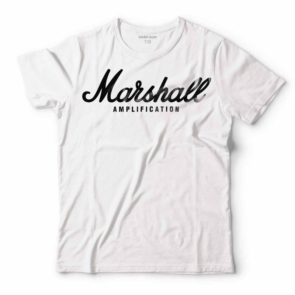 Marshall Amplification Logo Erkek Tişört