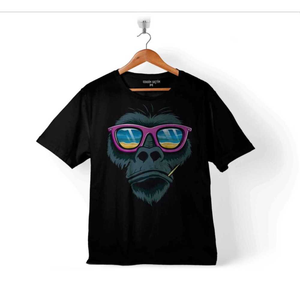 Maymun Gözlüklü Monkey Glasses Çocuk Tişört