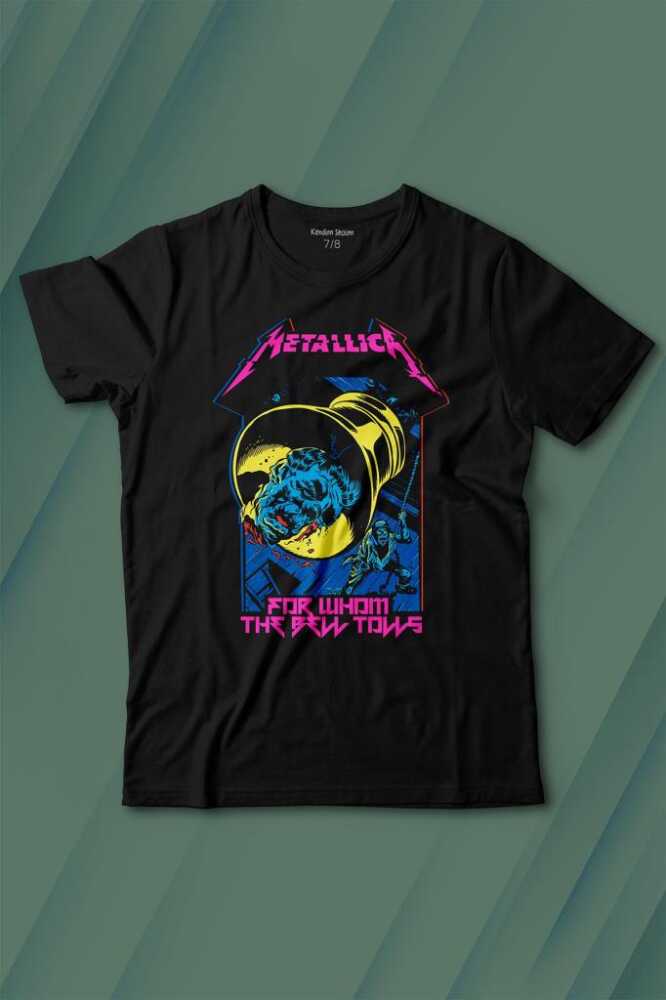 Metallica For Whom The Bell Tolls New Yeni Rock Metal Müzik Baskılı Tişört Çocuk T-shirt