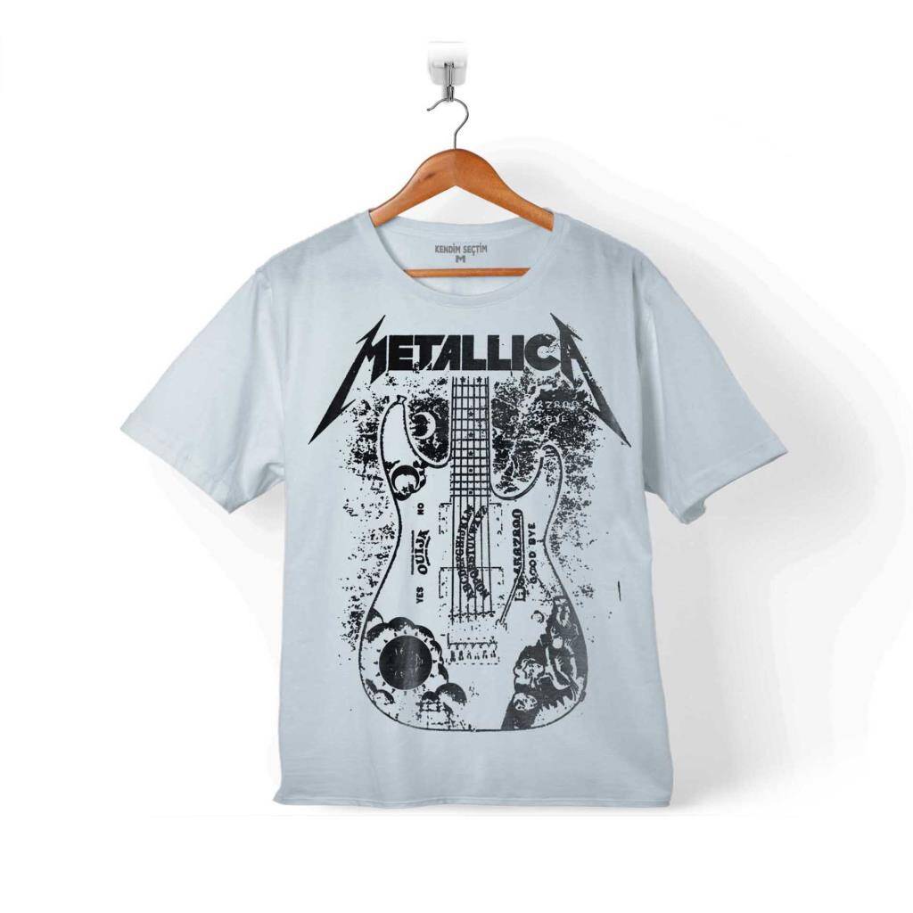 METALLİCA KİRK OUİJA BOARD GUİTAR ROCK GİTAR ÇOCUK TİŞÖRT - 1