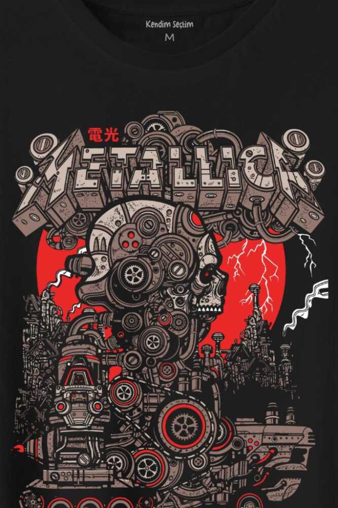 Metallica New Yeni 2K Rock Metal Music Kirk James Lars Robert Baskılı Tişört Unisex (1)