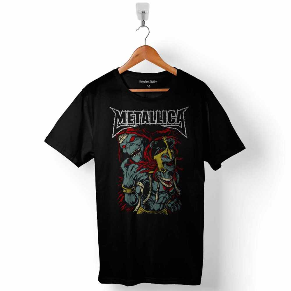 Metallica Skull Raise Culture Metal Rock Music Baskılı Tişört Unisex