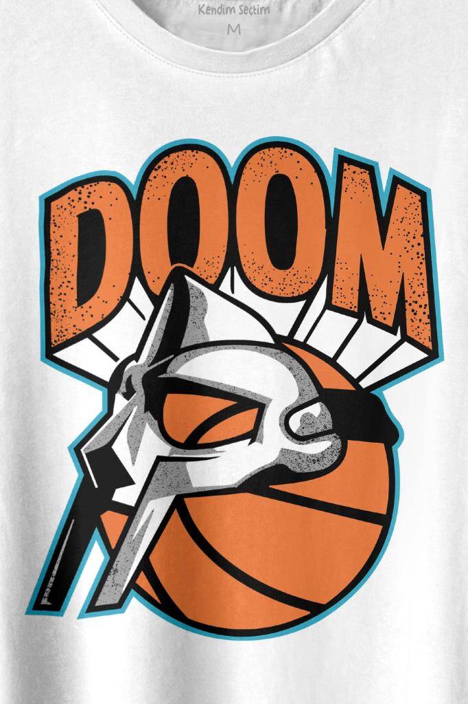 Mf Doom Basketbol Hip Hop Maske Baskılı Tişört Unisex (1)