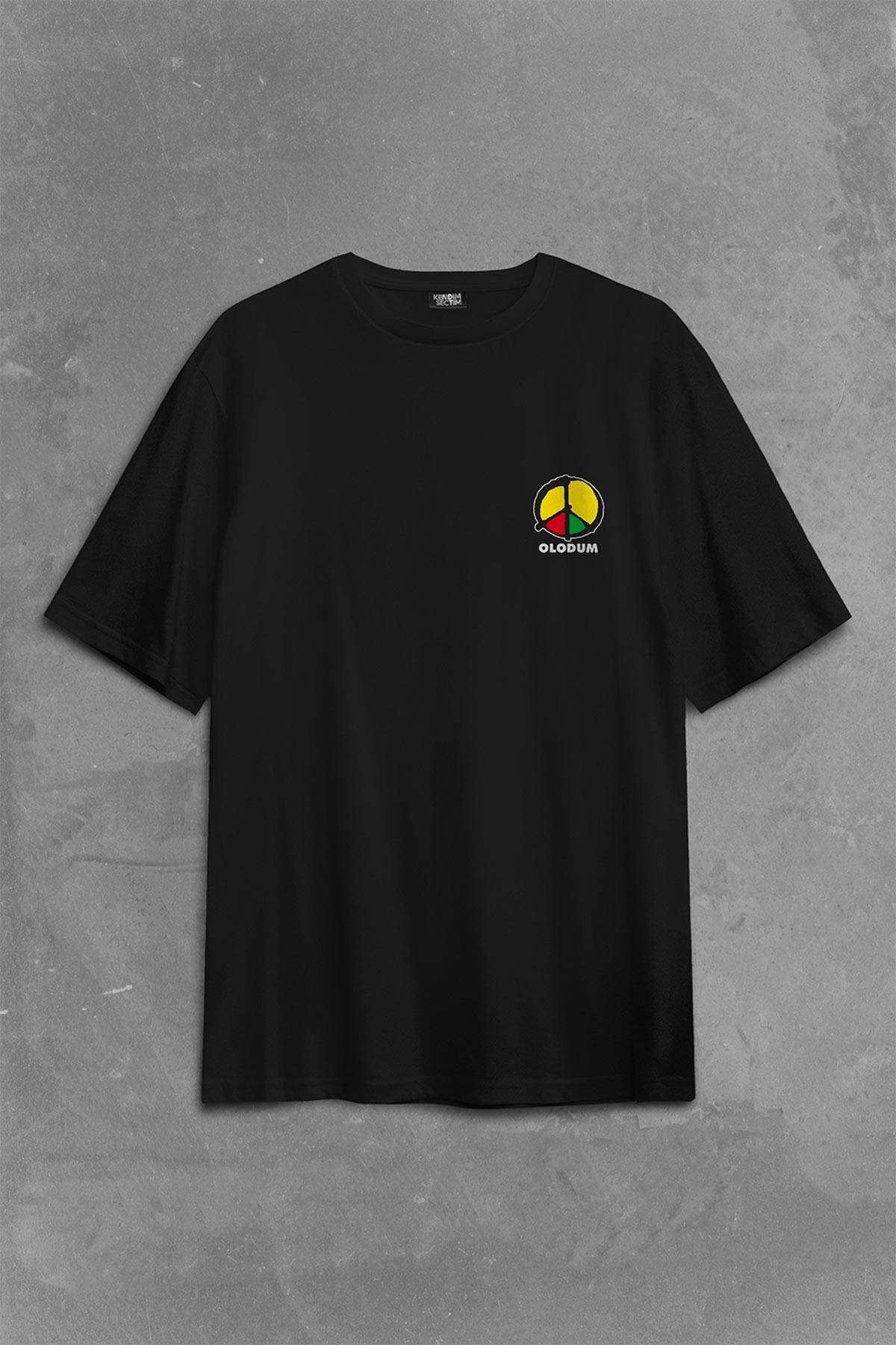 Michael Jackson Olodum They Don't Care Sırt Ön Baskılı Siyah Oversize Tişört Unisex