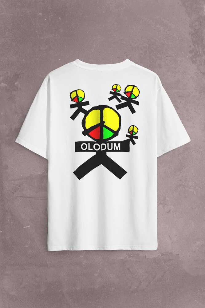 Michael Jackson Olodum They Dont Don'T Care Sırt Ön Baskılı Oversize Tişört Unisex T-Shirt (1)