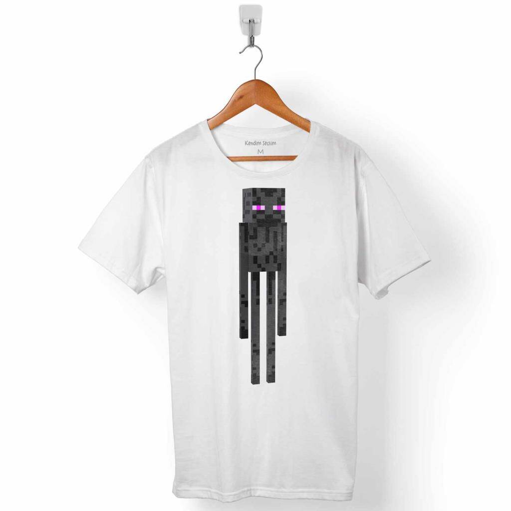 Minecraft Enderman Ender Man Erkek Tişört