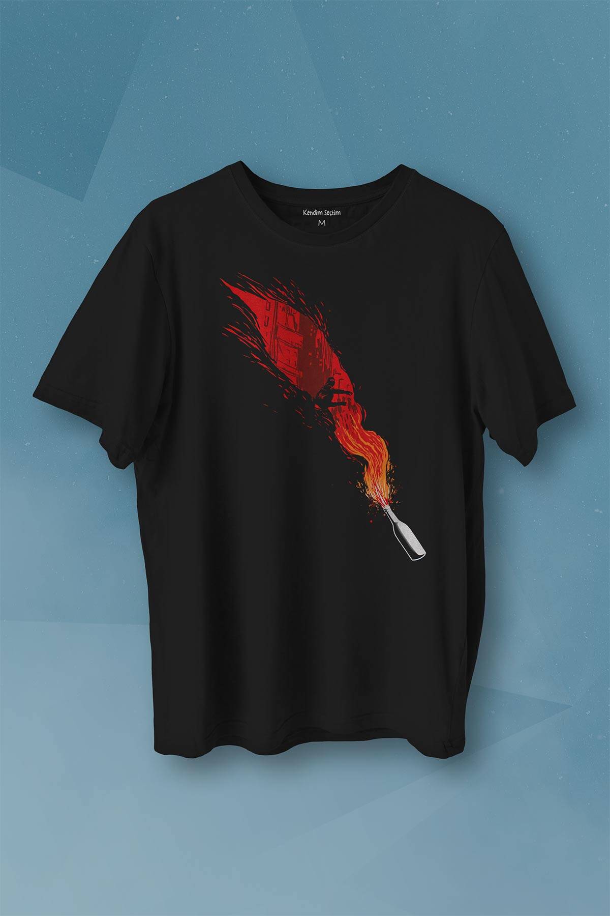Molotov Rebel Asi Baskılı Tişört Unisex - 1
