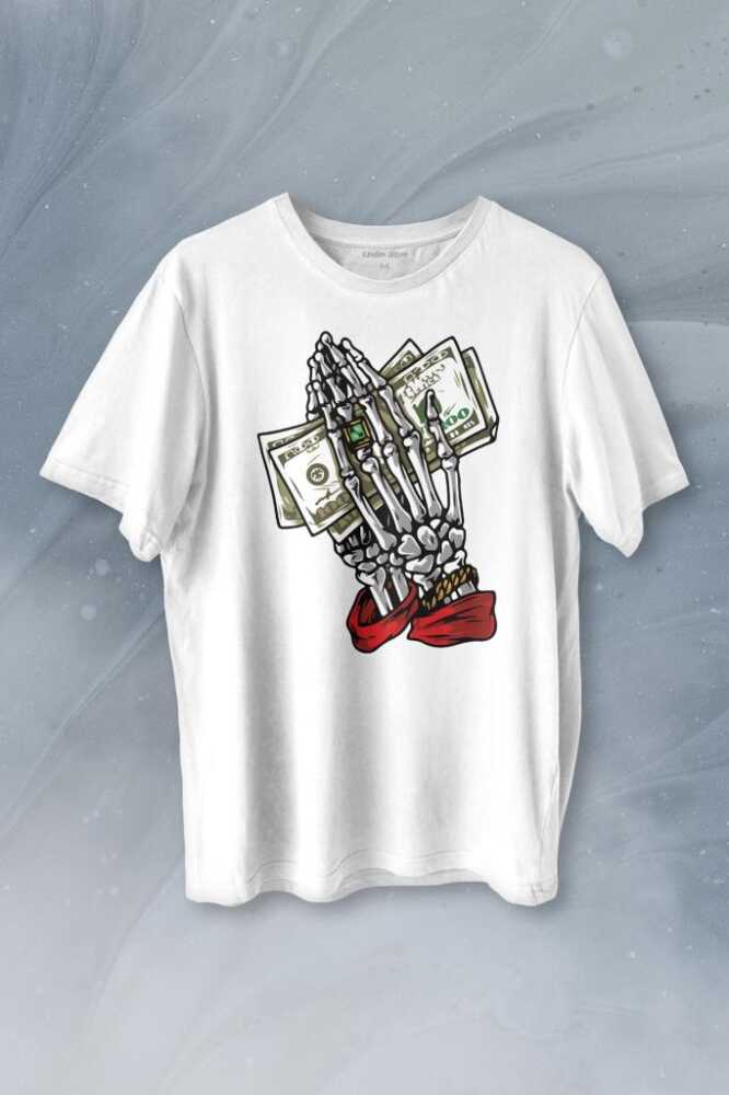 Money My Pocket Baskılı Tişört Unisex T-shirt 