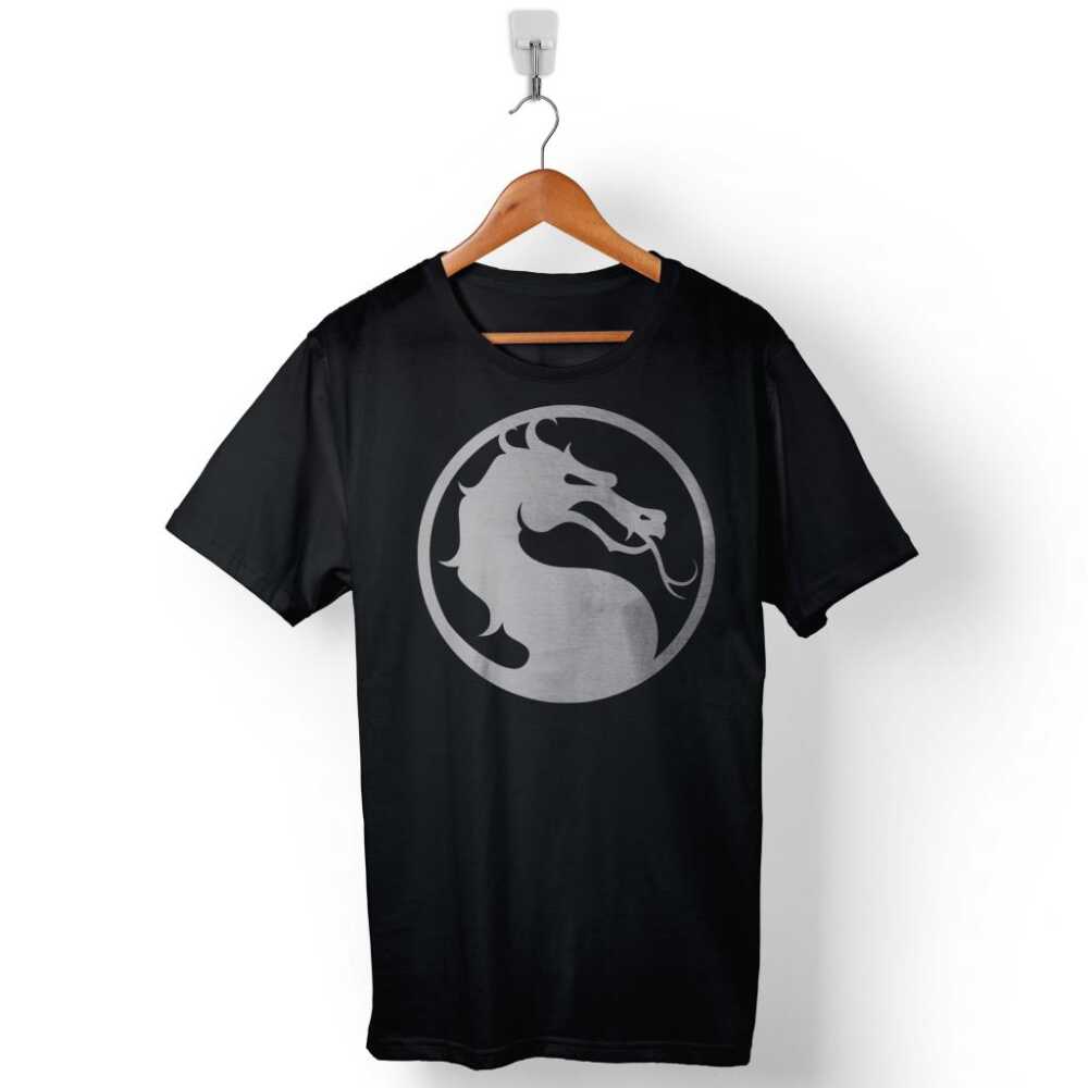 Mortal Kombat XL X Logo Baskılı Tişört Unisex