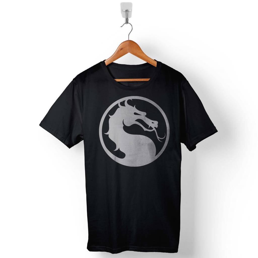 Mortal Kombat XL X Logo Baskılı Tişört Unisex