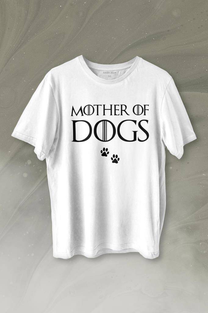 Dog Dad Köpek Babası Hayvansever Veteriner Baskılı Beyaz Tişört Unisex