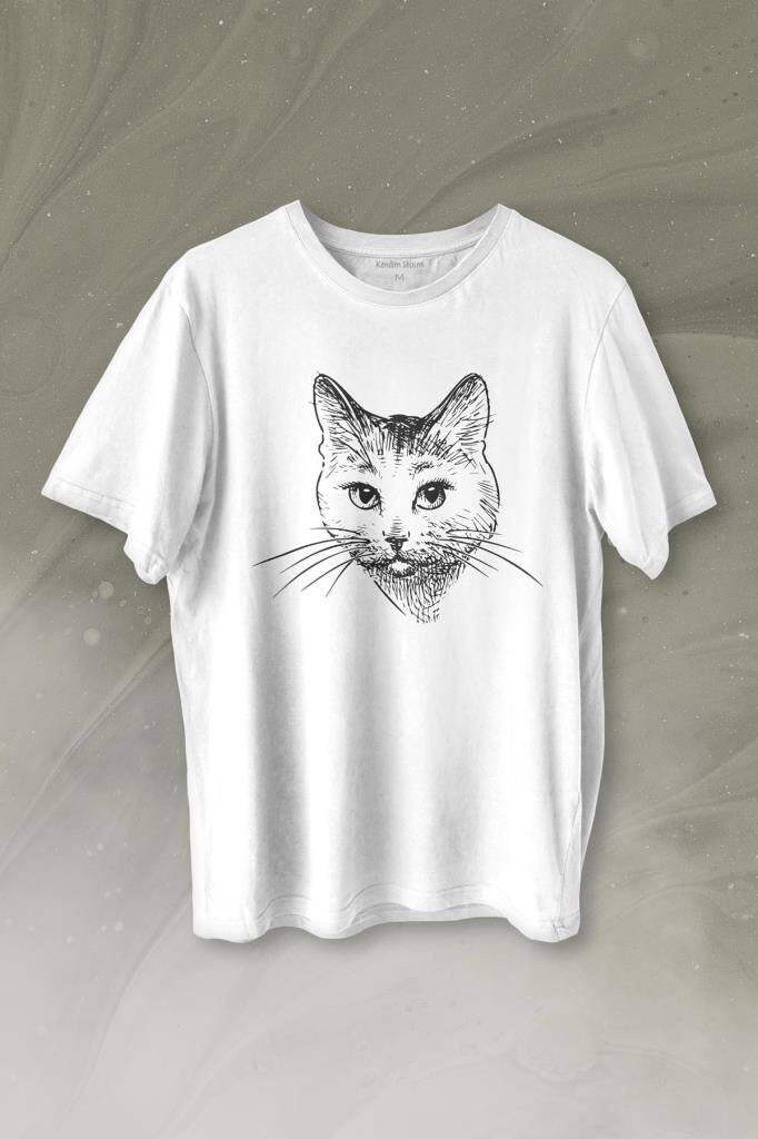 Köpek Babası Hayvansever Veteriner Baskılı Beyaz Tişört Unisex