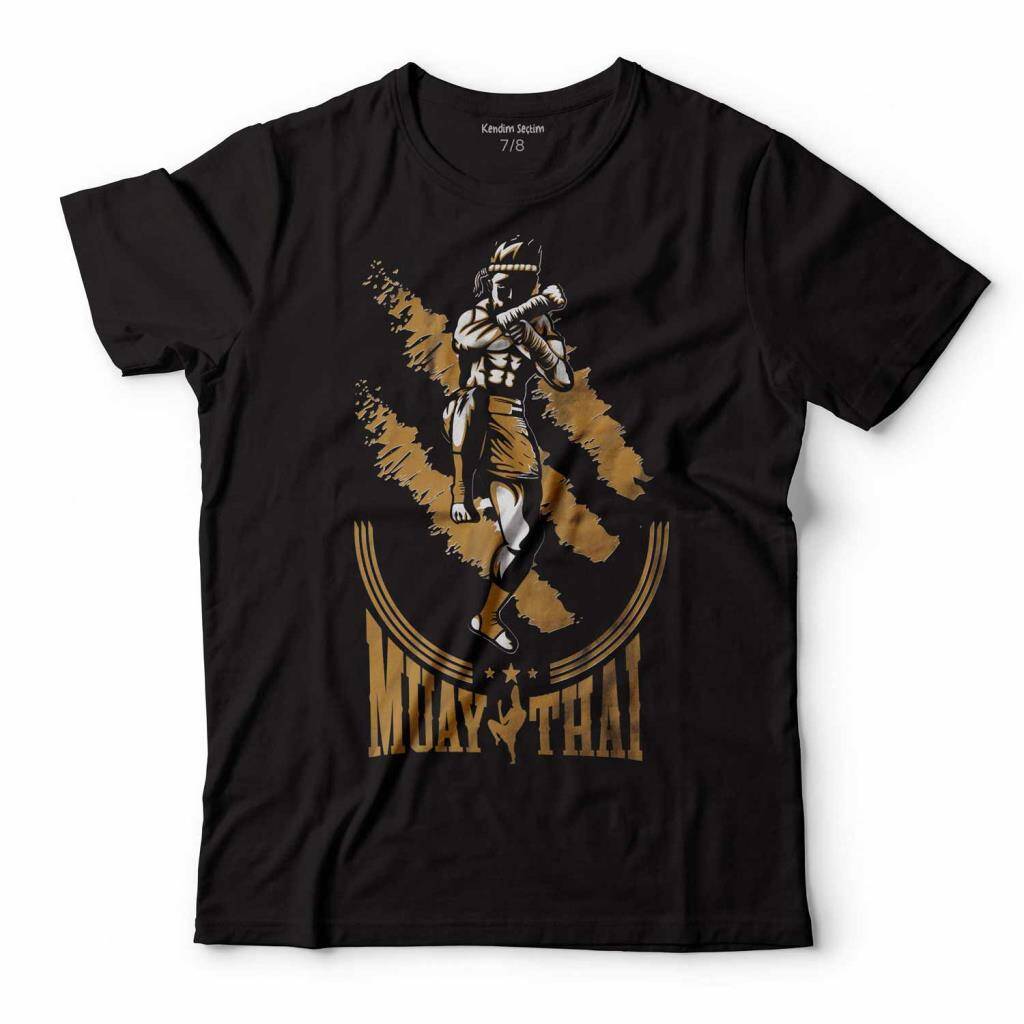 Muay Thai MuayThai Kick Boks Boxing Uzak Doğu Altın Dövüşçü Çocuk Tişört