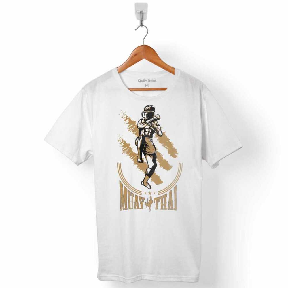 Muay Thai MuayThai Kick Boks Boxing Uzak Doğu Altın Dövüşçü Erkek Tişört
