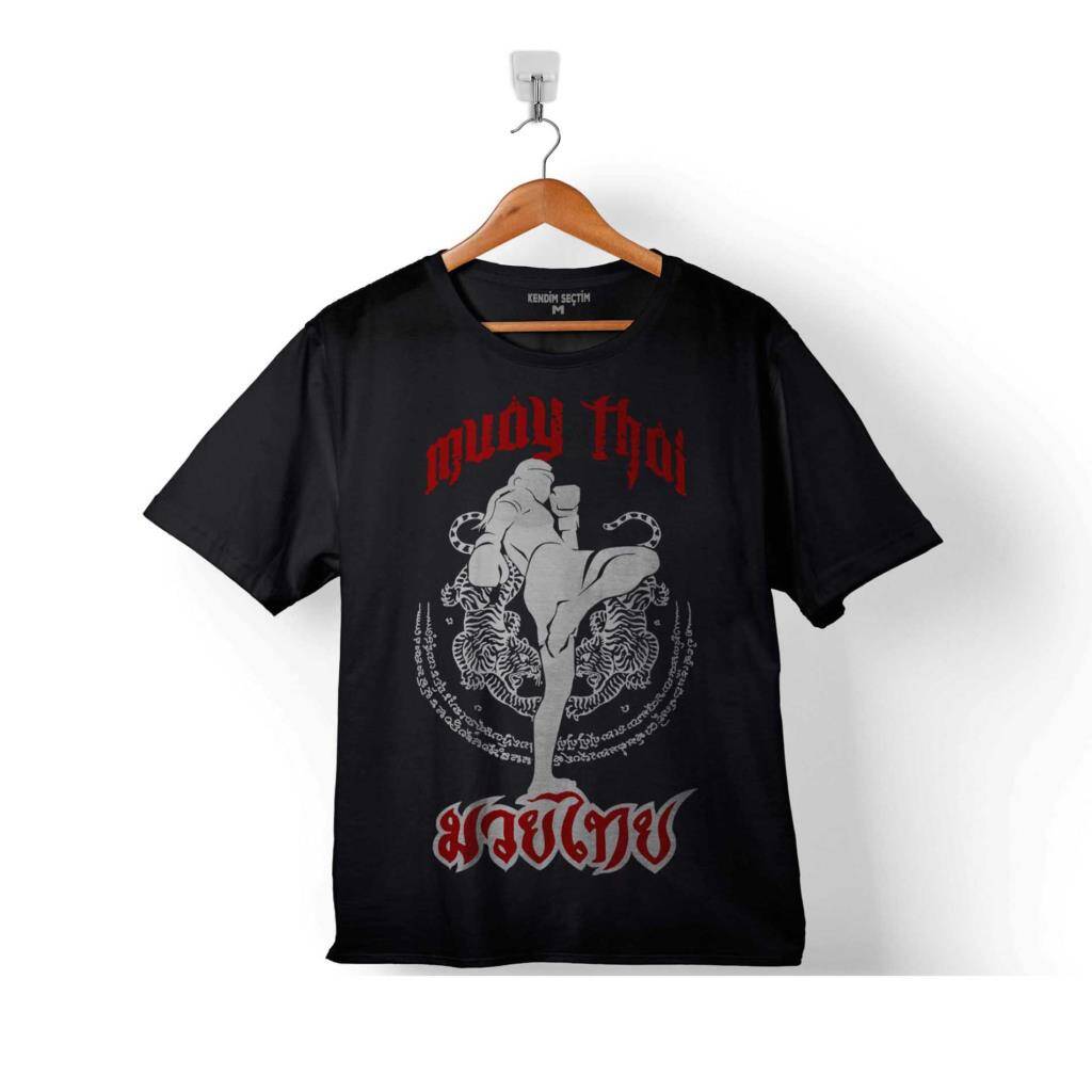 MUAY THAI TAYLAND BOKSU WORD WITH FIGHT ÇOCUK TİŞÖRT - 1