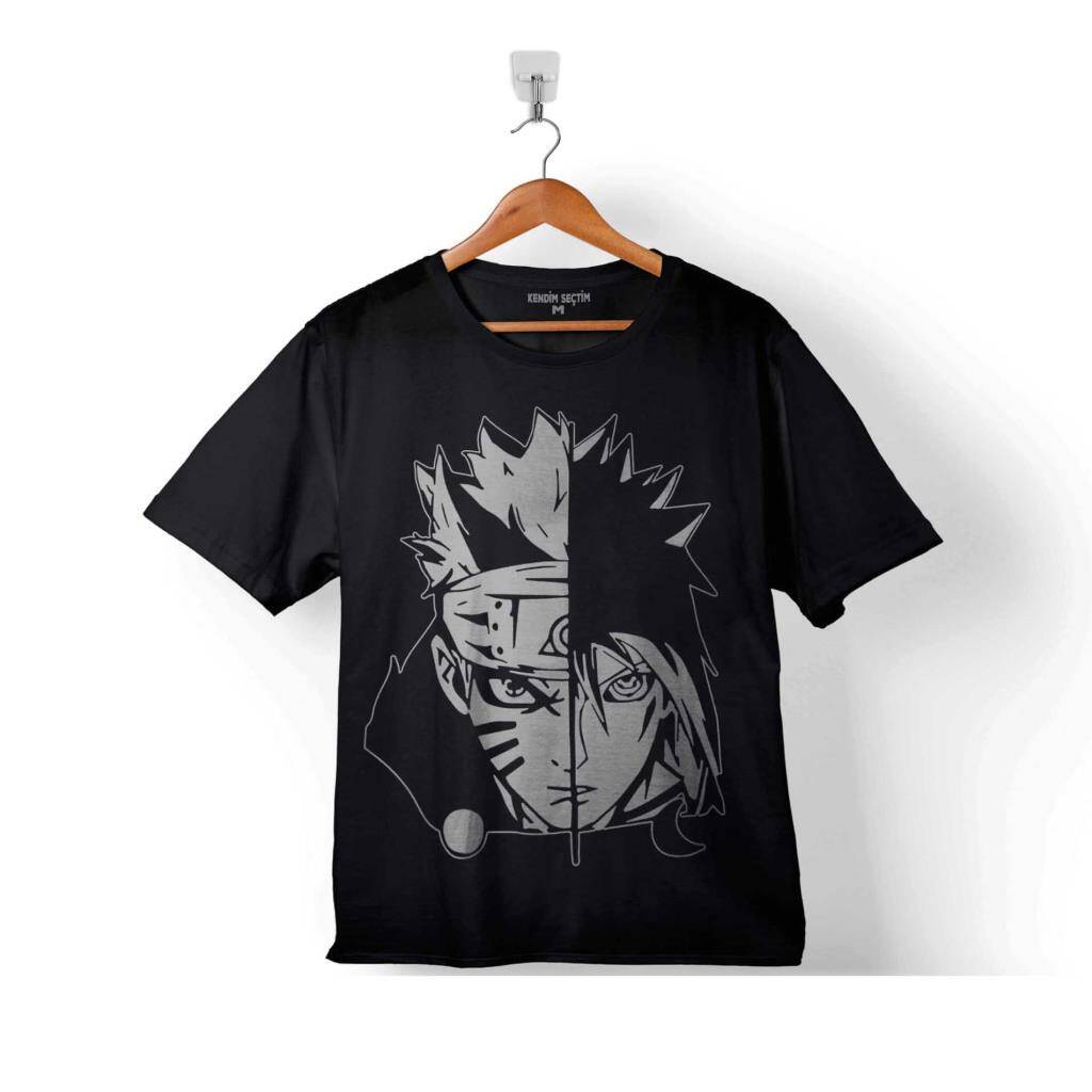 Naruto And Sasuke Uzumaki Uchiha Decal Çocuk Tişört