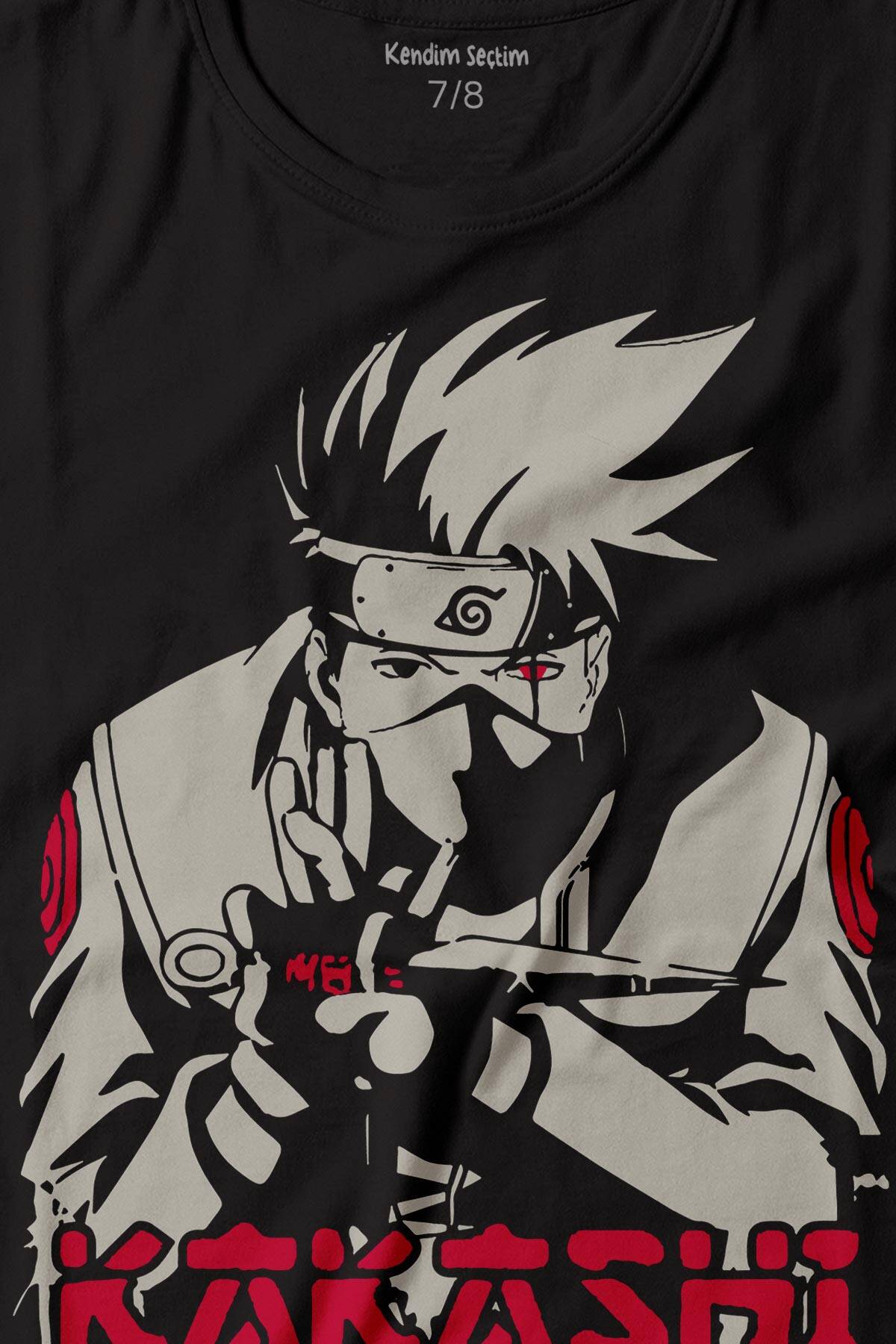 Naruto Kakashi Anime Manga Çocuk Tişört - 2