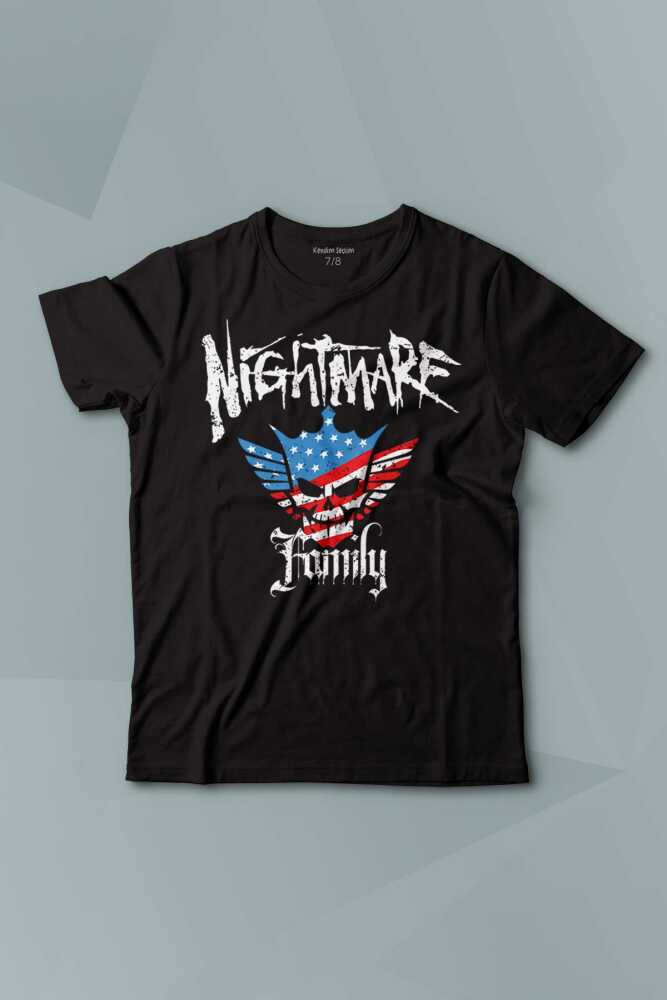 Nightmare Family Cody Rhodes Wwe Amerikan Güreş Baskılı Çocuk Tişört Kısa Kollu