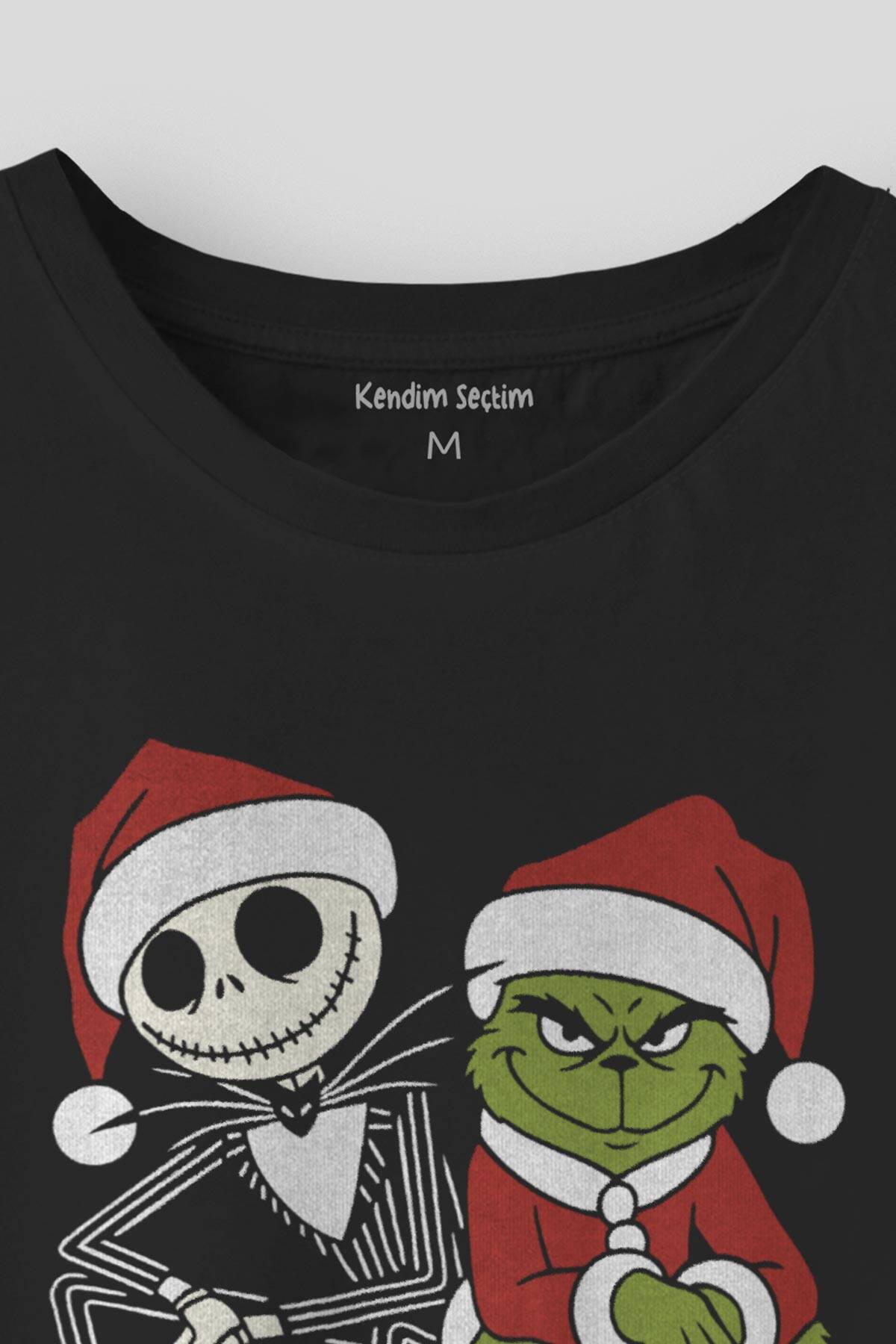 Noel Yılbaşı New Year Christmas Team Grinch Xmas Yeni Yıl Baskılı Unisex Tişört - 2