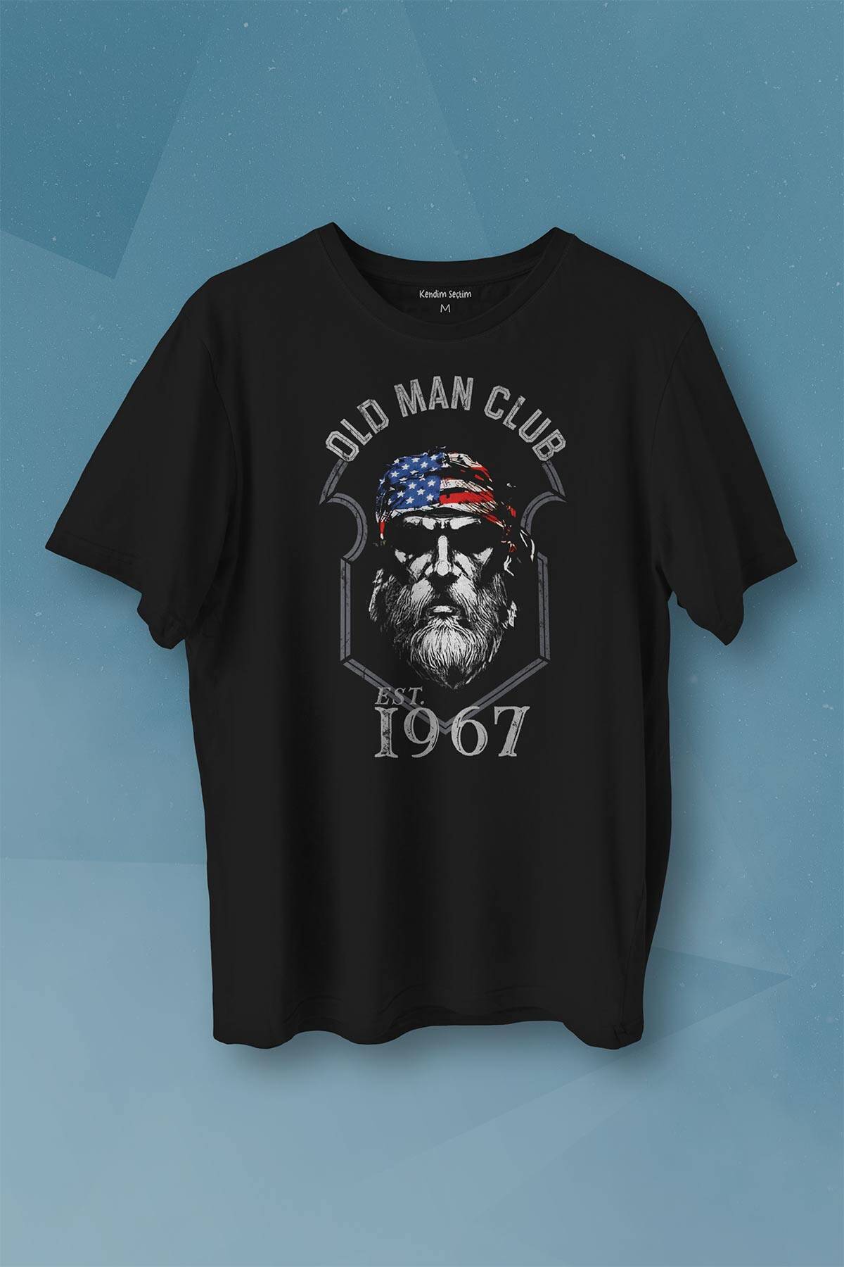 Old Man Club 1967 Baskılı Tişört Unisex