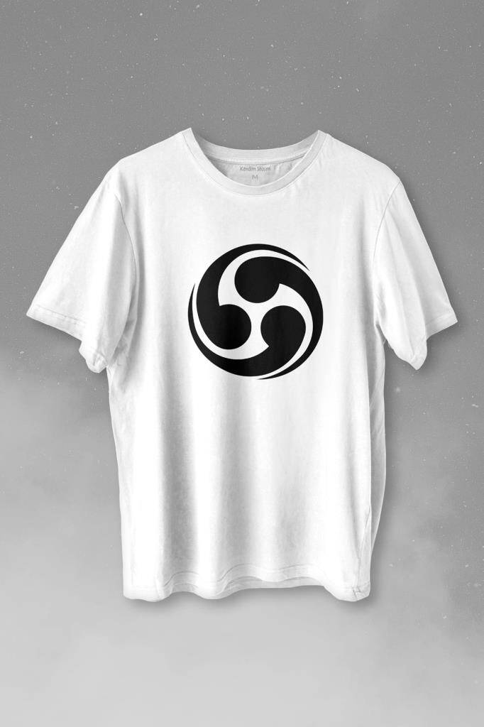 Orochimaru Rajin Logo Sasuke Uchiha Symbol Baskılı Tişört Unisex T-shirt