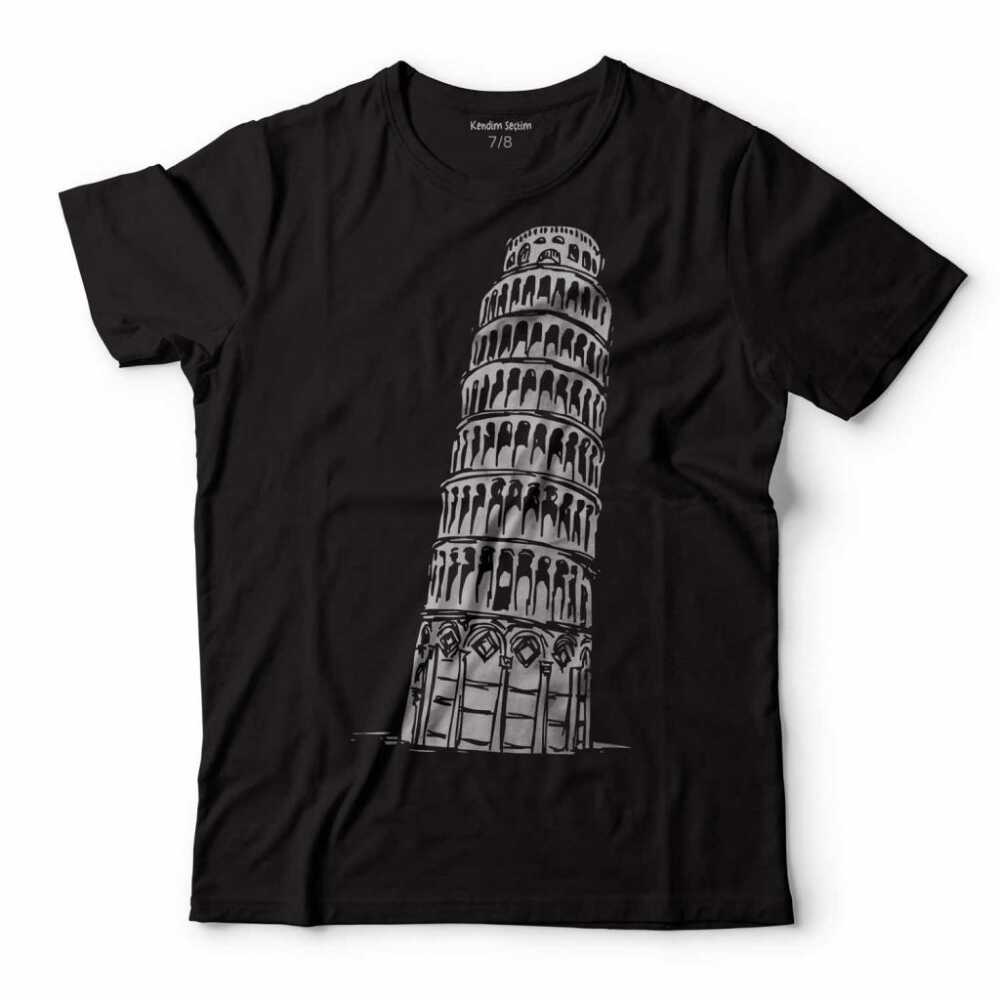 Pisa Tower Piza Kulesi İtalya Çocuk Tişört