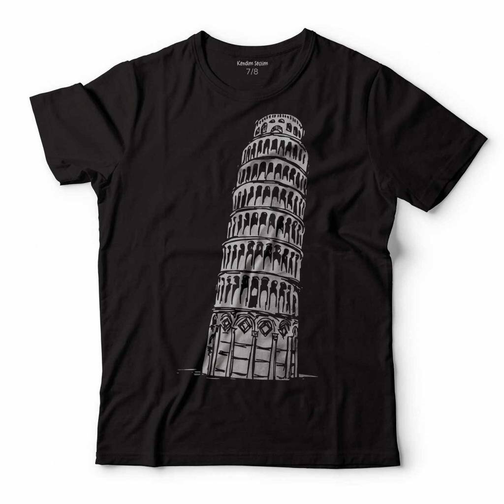 Pisa Tower Piza Kulesi İtalya Çocuk Tişört