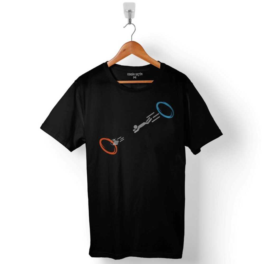 Portal 2 Is The Cake Still A Lie Gaming Bytes Baskılı Tişört Unisex