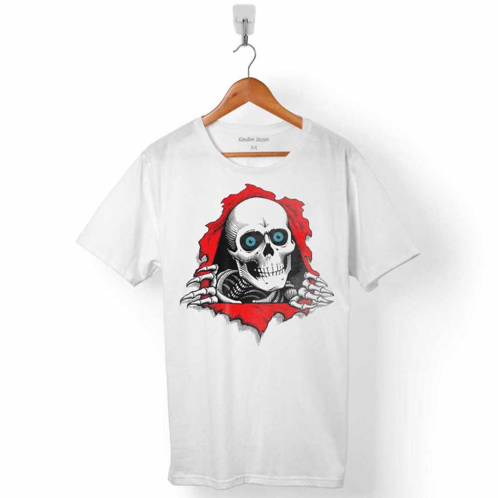 Powell Peralta Skull Kuru Kafa Skeleton Mavi Göz Erkek Tişört