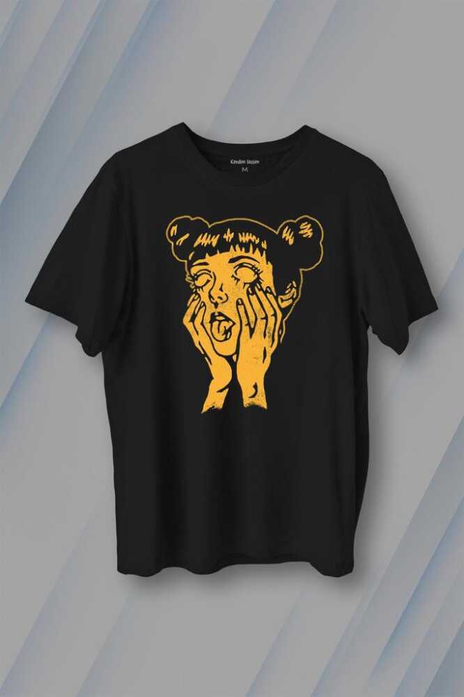 Psycho Manga Gothic Dark Baskılı Tişört Unisex T-Shirt 