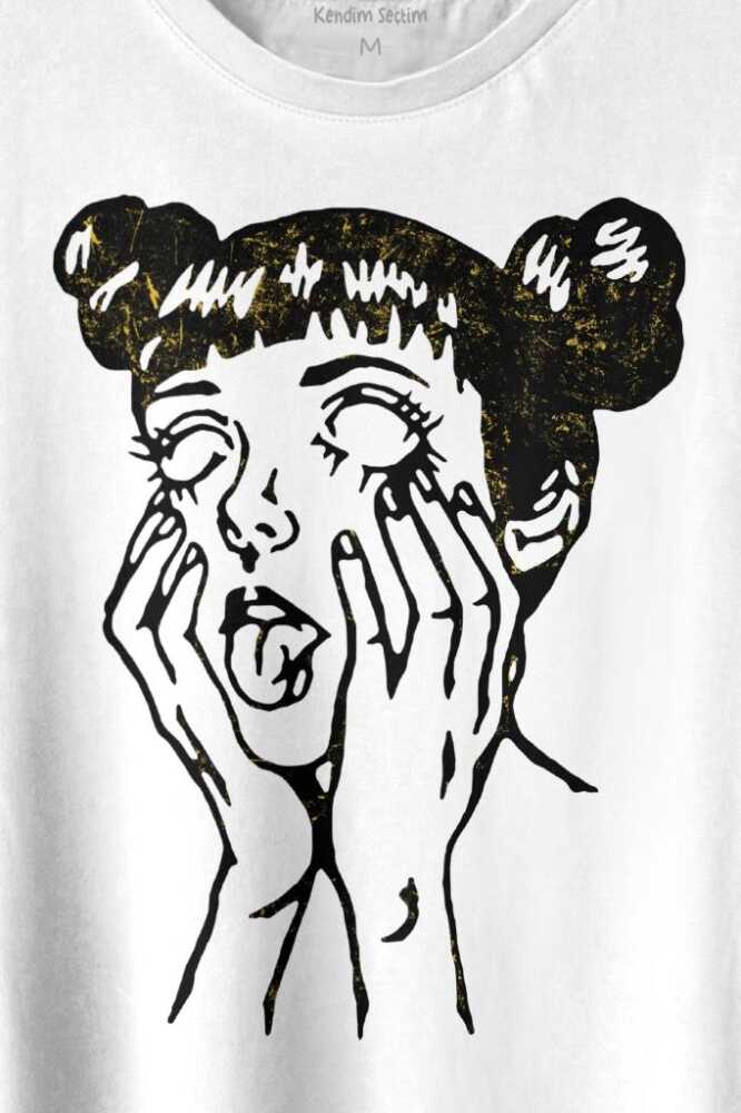 Psycho Manga Gothic Dark Baskılı Tişört Unisex T-shirt - 2