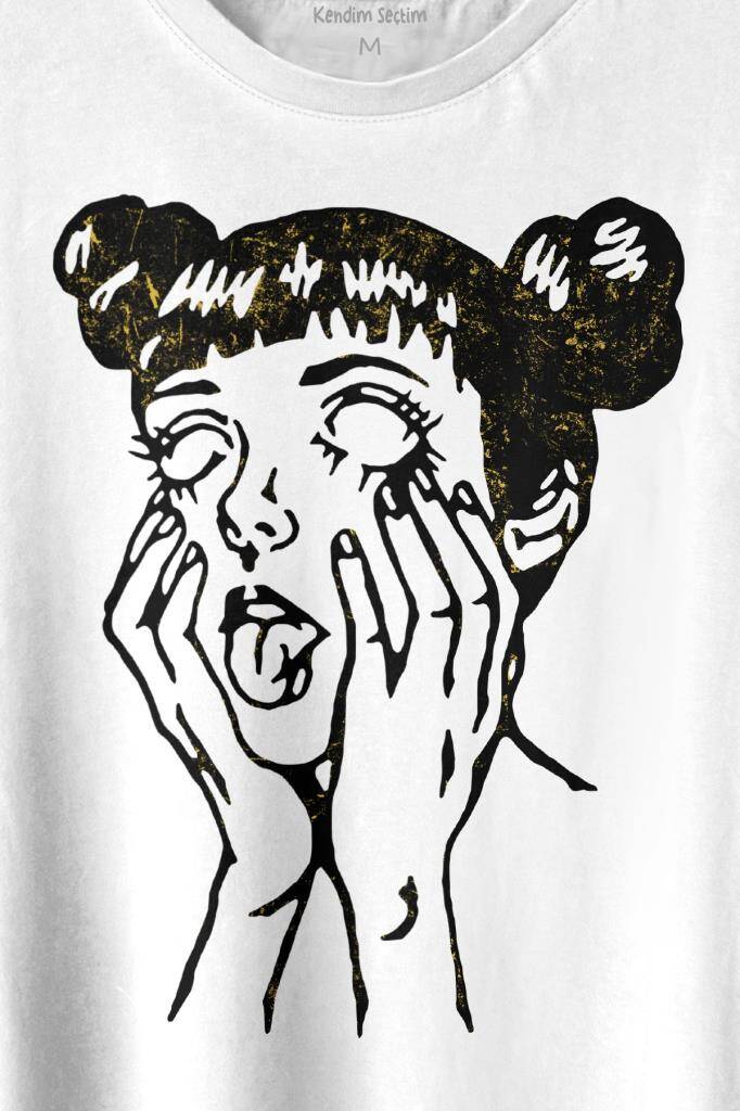 Psycho Manga Gothic Dark Baskılı Tişört Unisex T-shirt - 2