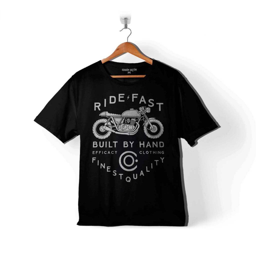 RIDE FAST NOTORCYCLES BUILT BY HAND CLOTHING ÇOCUK TİŞÖRT - 1