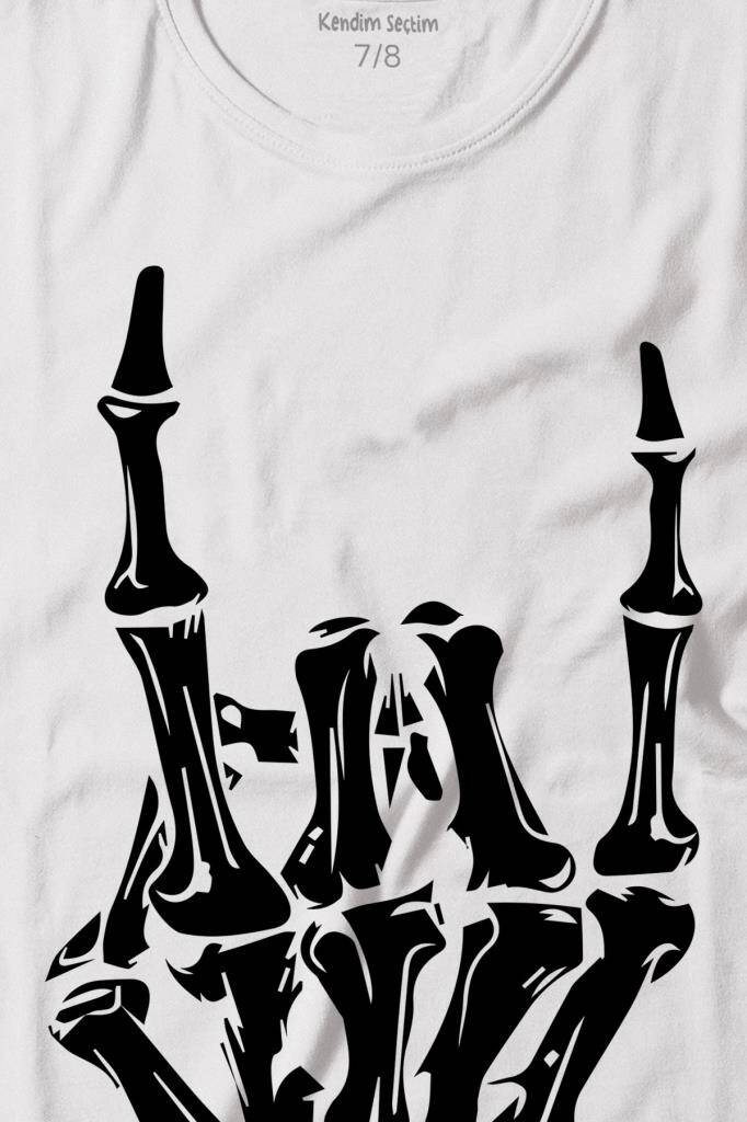 Rock And Roll Music Sert Müzik Baskılı Tişört Çocuk T-shirt - 2