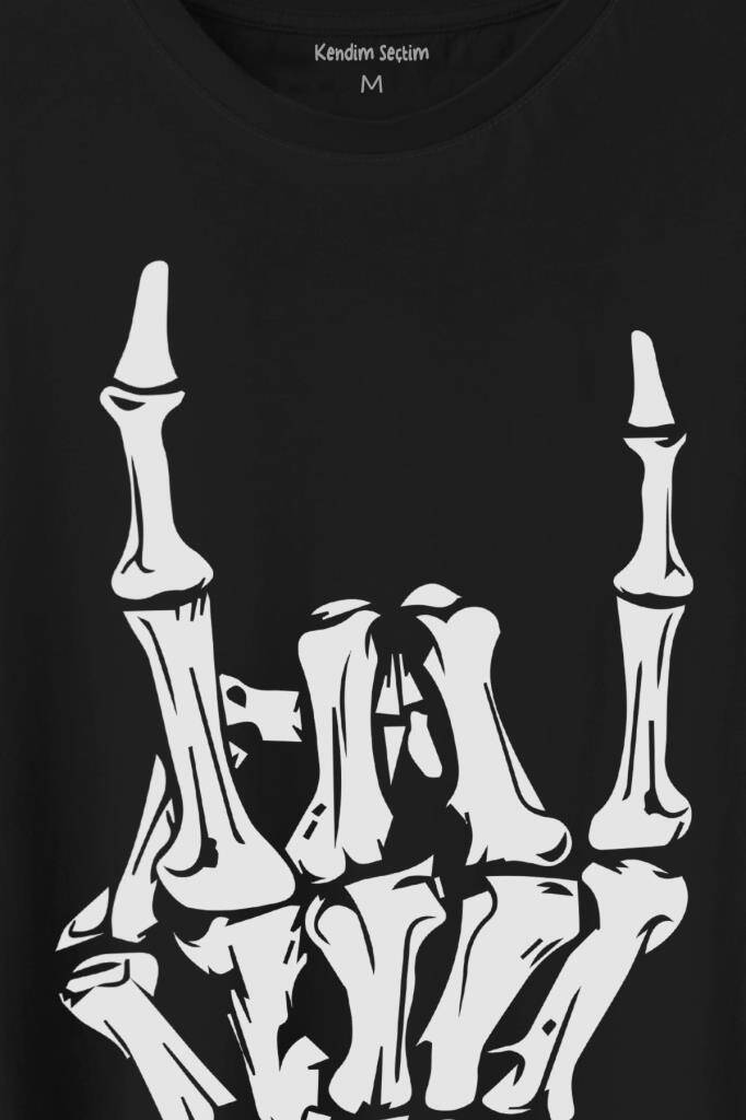 Rock And Roll Music Sert Müzik Baskılı Tişört Unisex T-Shirt (1)