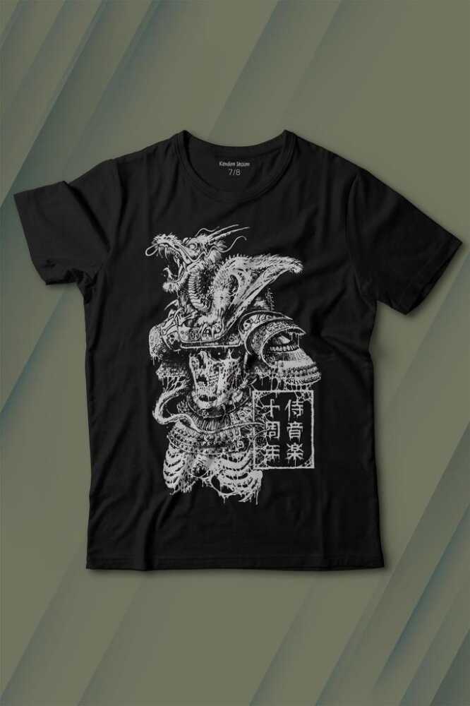 Samurai Japanese Samuray Japonca Street Wear Urban Baskılı Çocuk Tişört