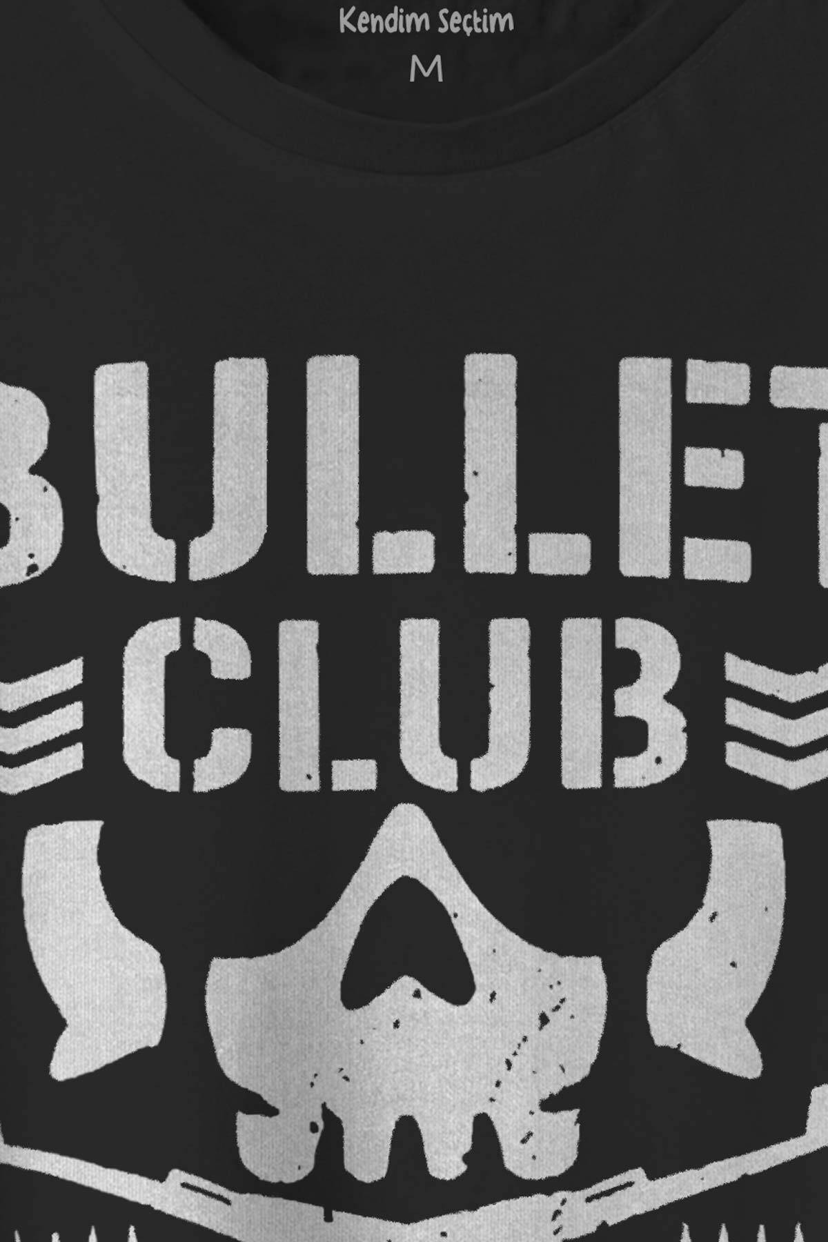 Bullet Club Gym Fight Wwe Güreş Spor Baskılı Siyah Regular Fit Tişört (1)